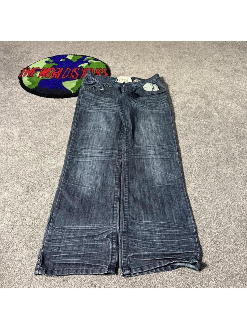 vintage y2k straight fit jeans 2000’s fusai denim